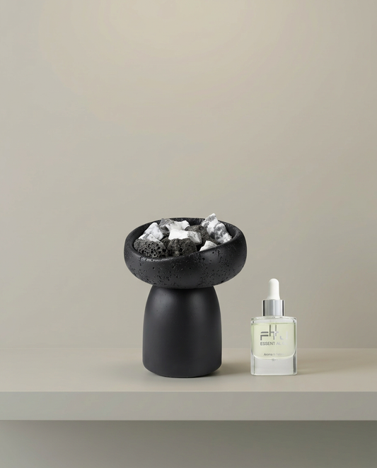 Mushroom Bowl, front view on neutral background