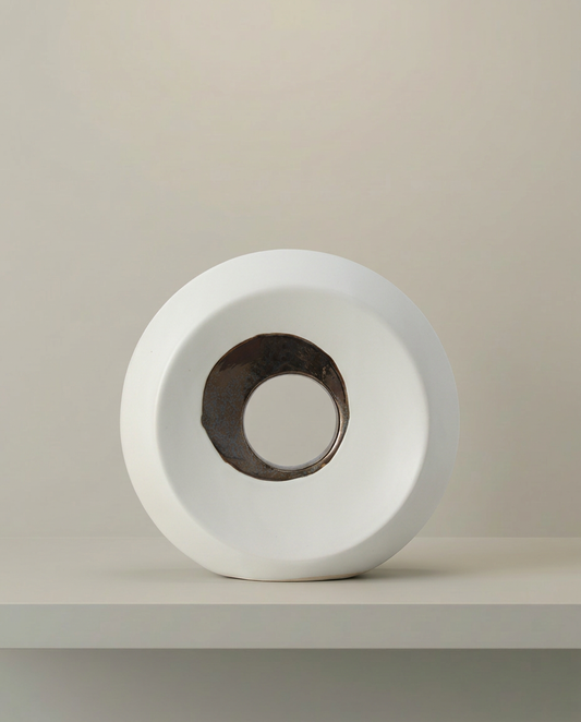 Ring Vessel, Large, front view on neutral background