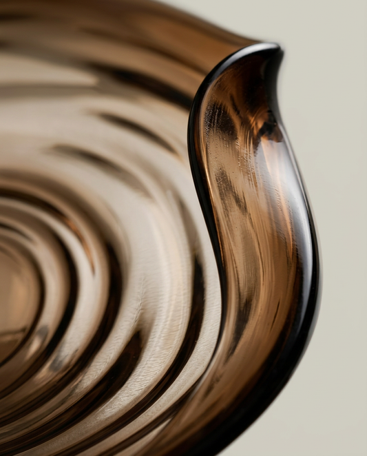 Amber Ripple Tray, close-up detail showing texture and material