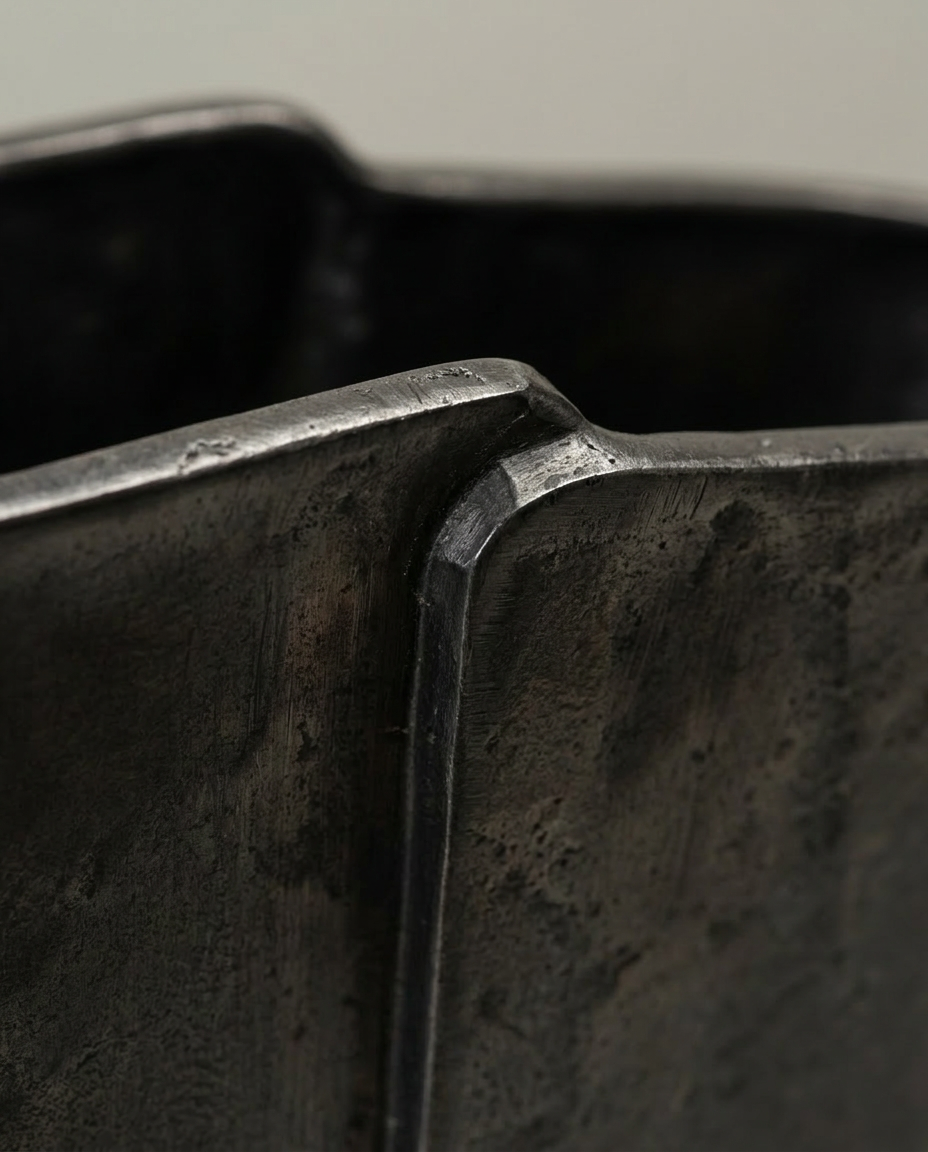 Angled Arch Vase, close-up detail showing texture and material