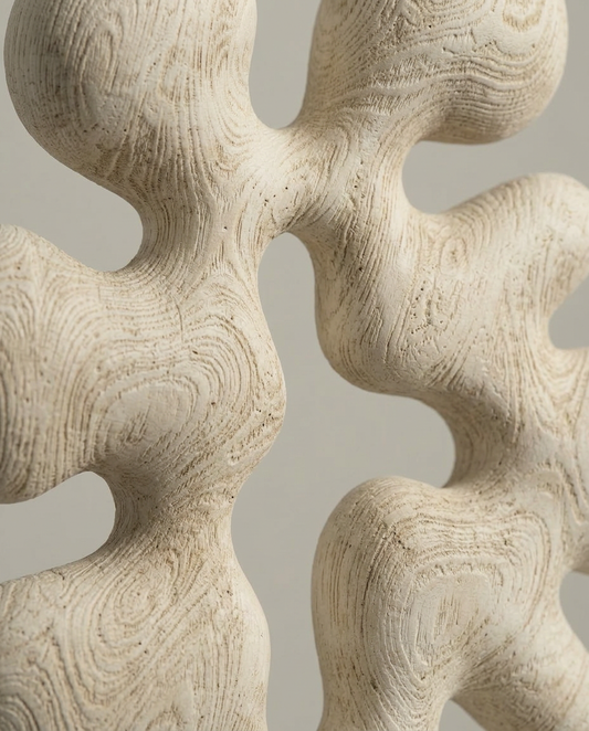 Bloom Sculpture, close-up detail showing texture and material