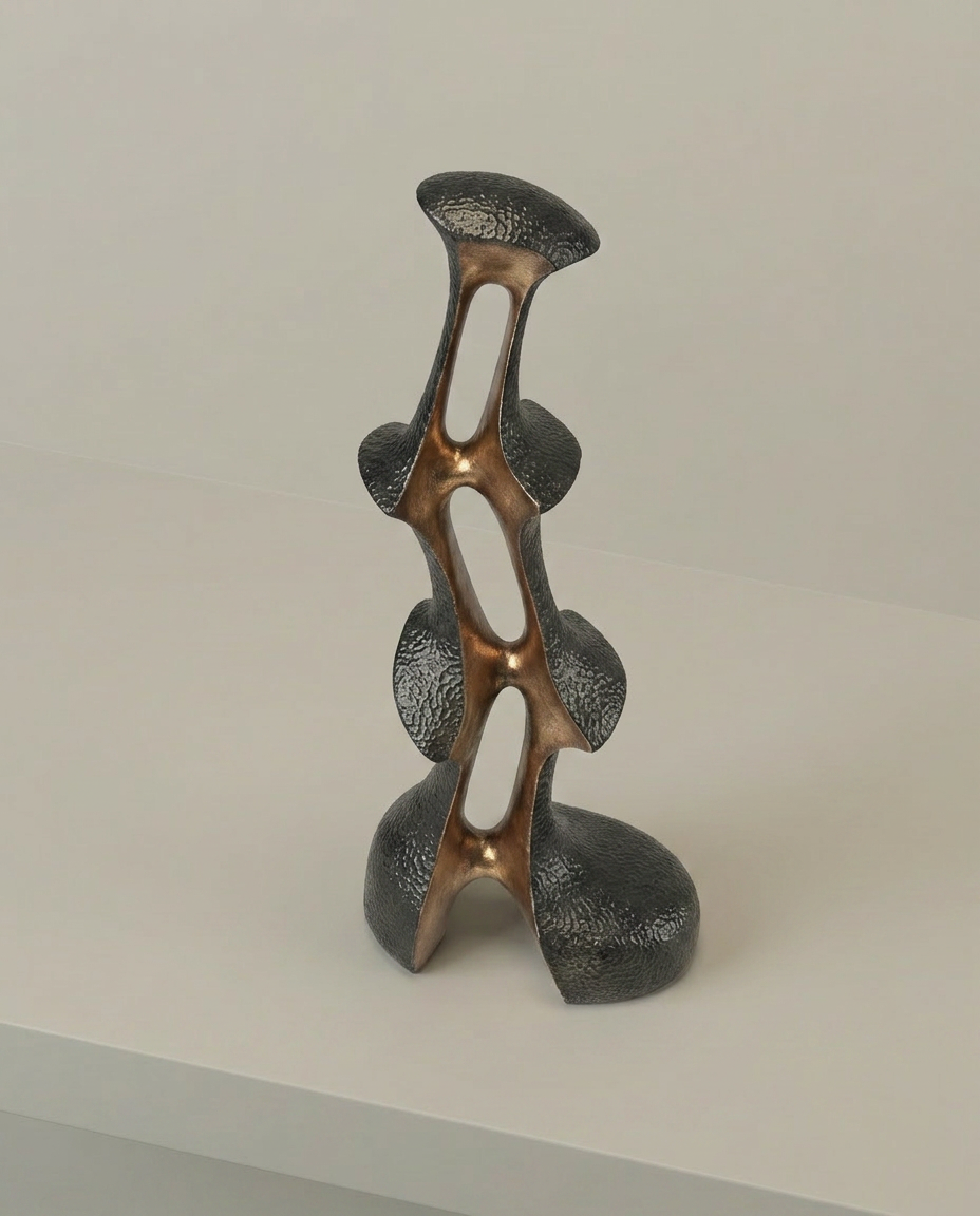 Bronze Tier Sculpture, elevated angle view