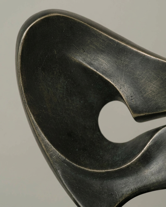 Bronze Wing Sculpture, close-up detail showing texture and material