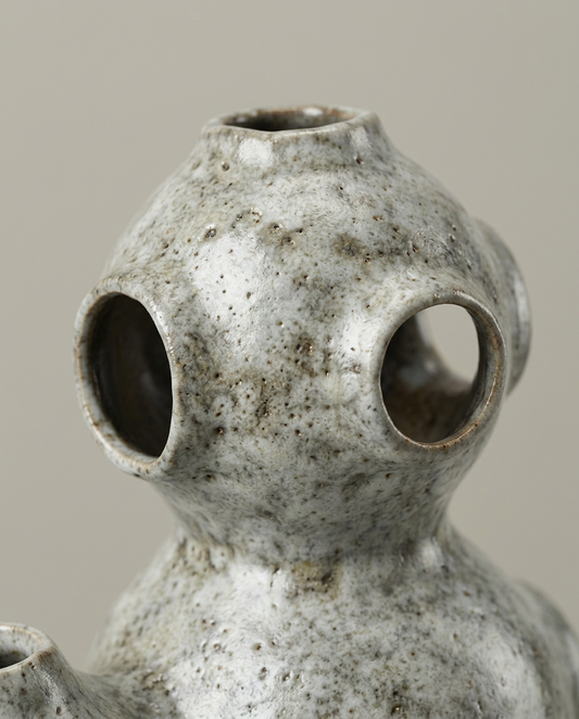 Cluster Bubble Vase, close-up detail showing texture and material