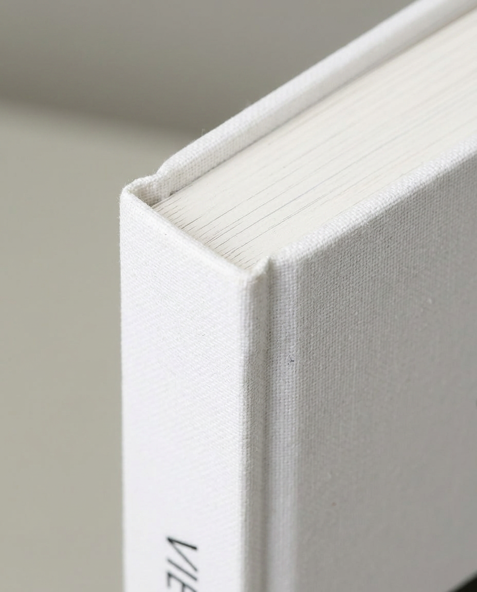 Coastal View Book, close-up detail showing texture and material