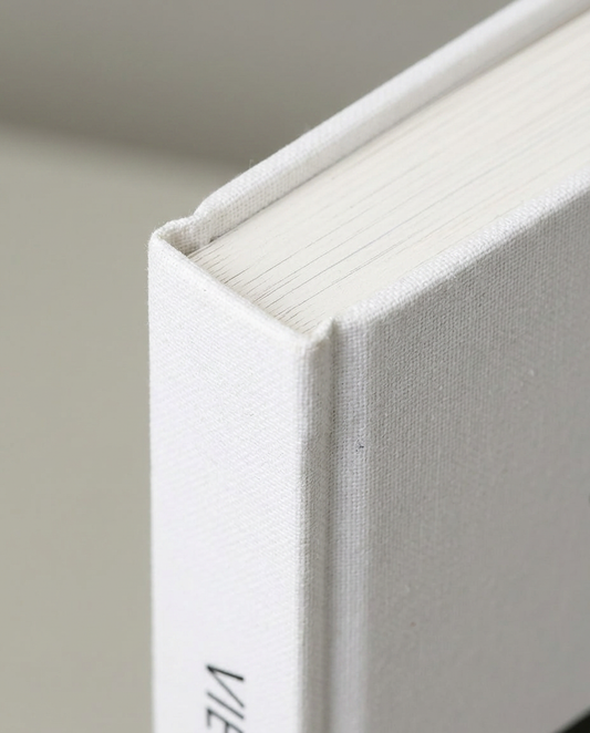 Coastal View Book, close-up detail showing texture and material