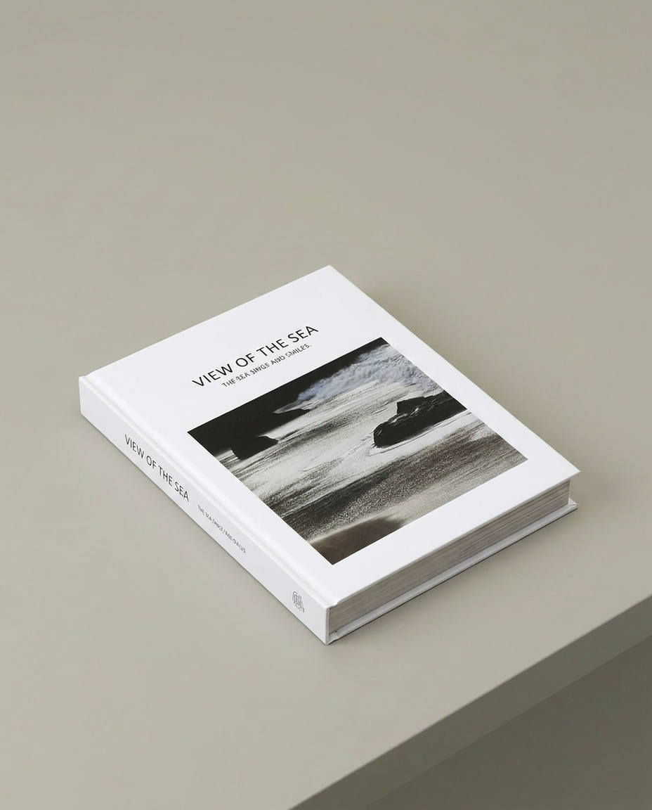 Coastal View Book, elevated angle view