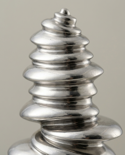 Coil Sculpture, close-up detail showing texture and material