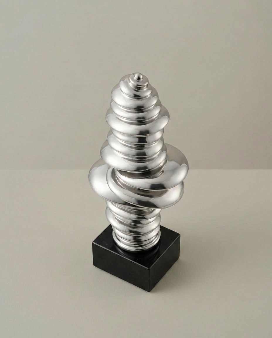 Coil Sculpture, elevated angle view
