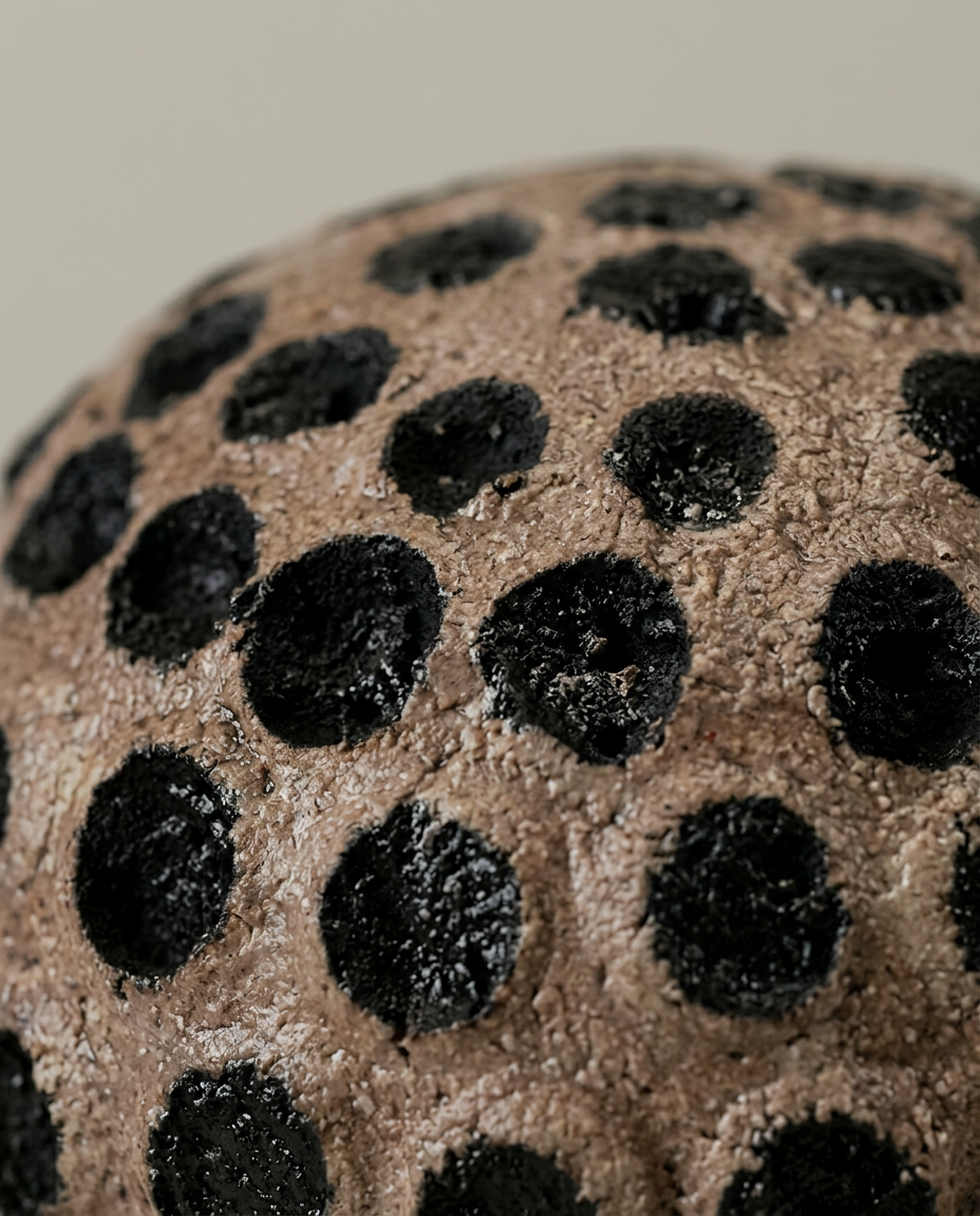 Dimple Sphere, close-up detail showing texture and material