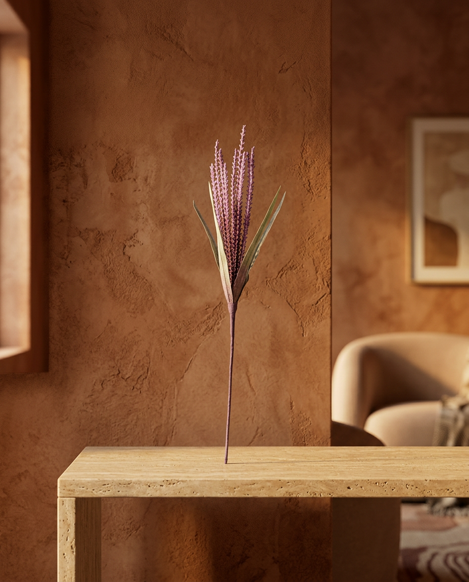 Dried Grass Stem, styled in a real interior setting