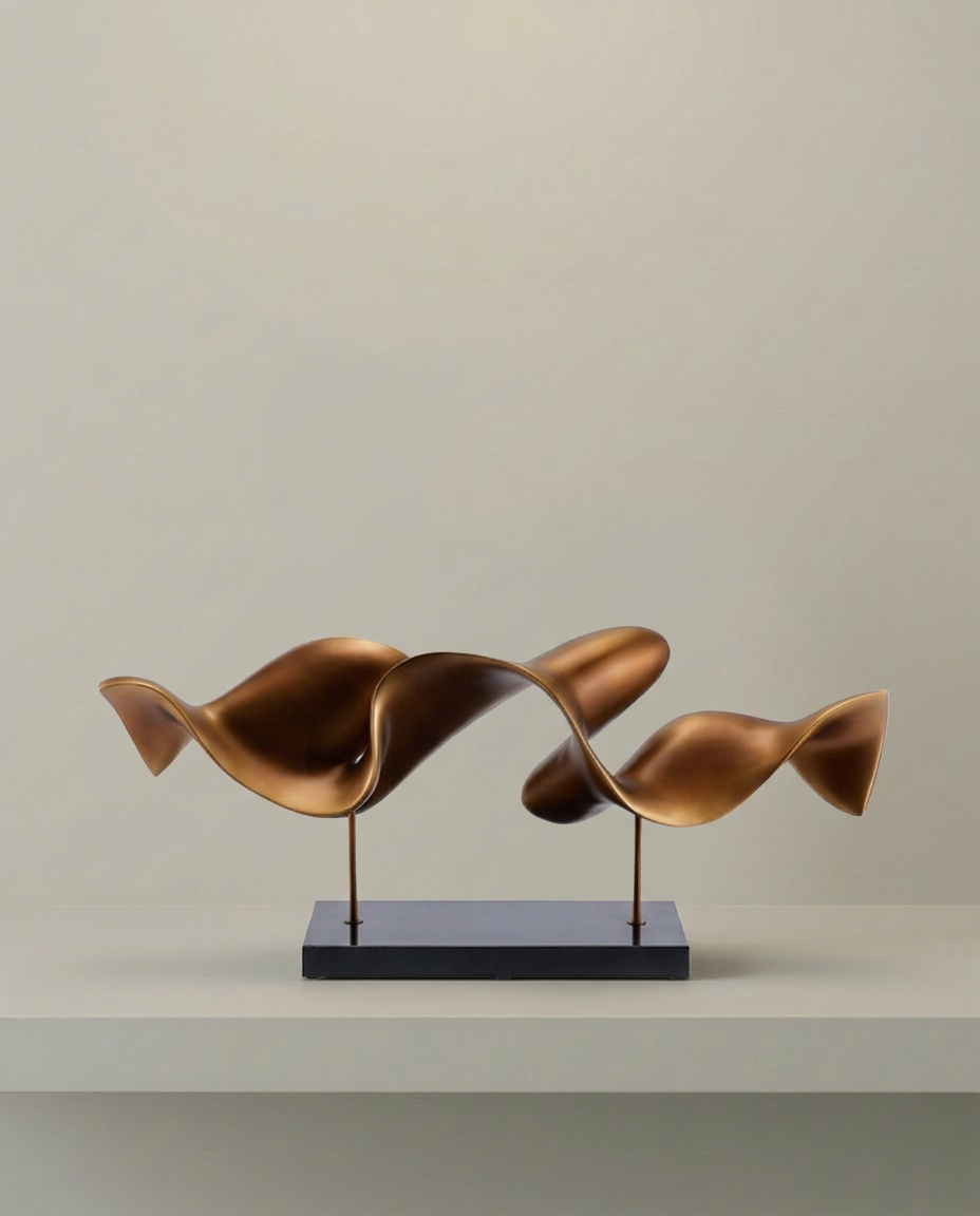 Flight Sculptures, front view on neutral background