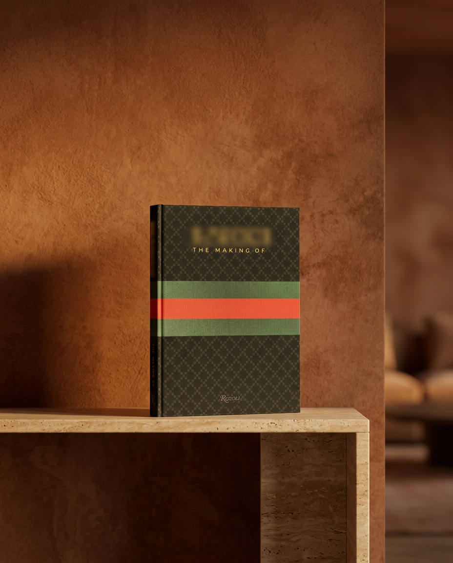 Heritage Stripe Book, styled in a real interior setting