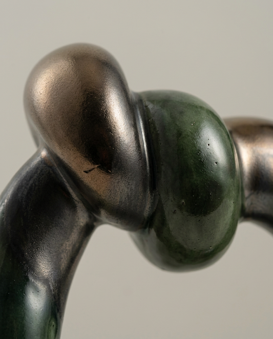Knotted Arch Sculpture, close-up detail showing texture and material
