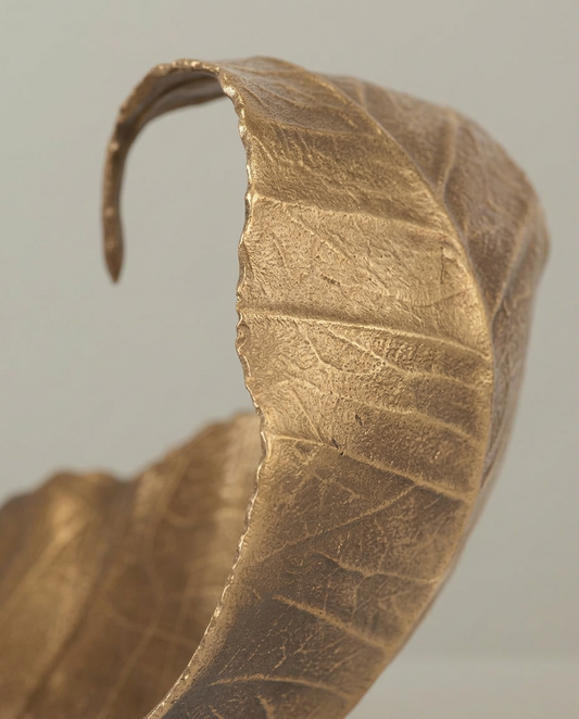 Leaf Ornament, close-up detail showing texture and material