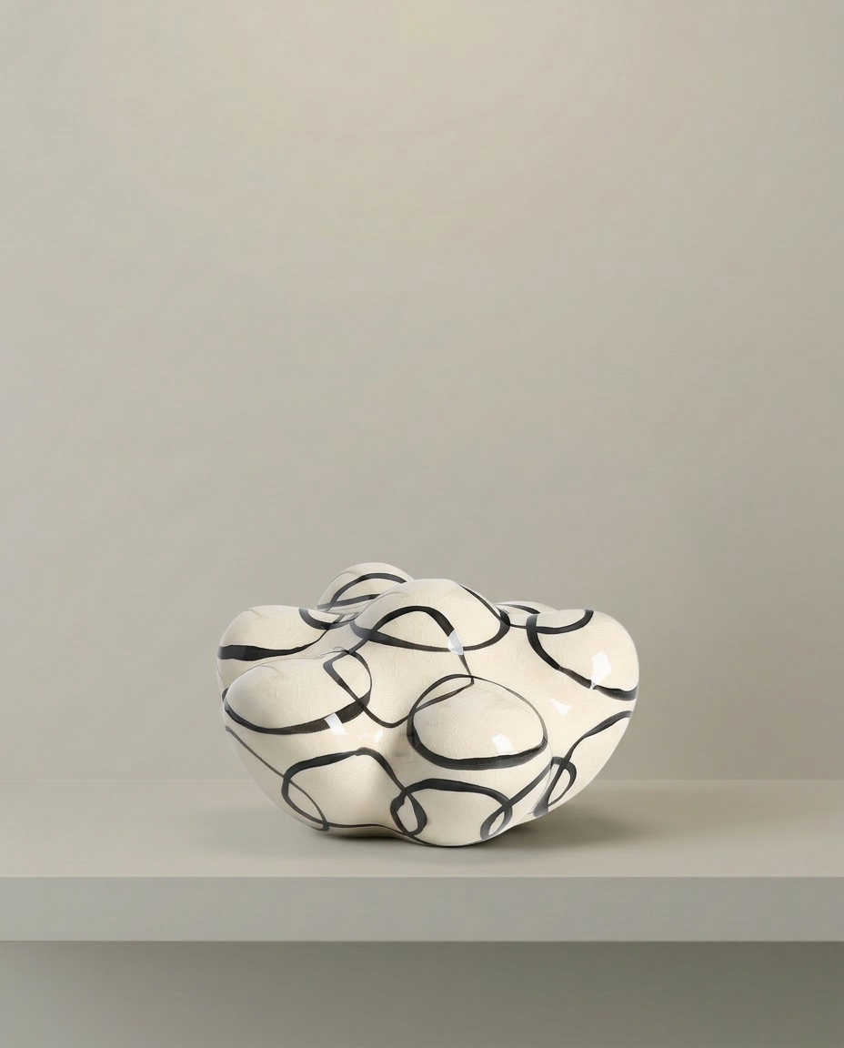 Loop Bowl, front view on neutral background