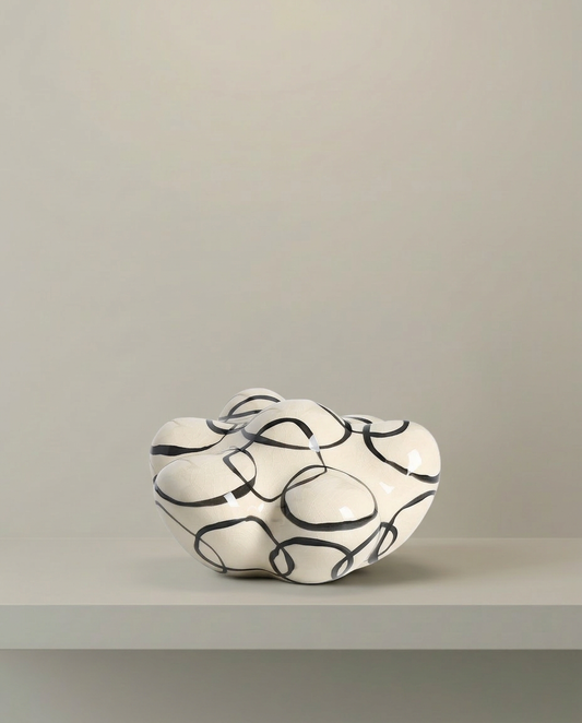 Loop Bowl, front view on neutral background