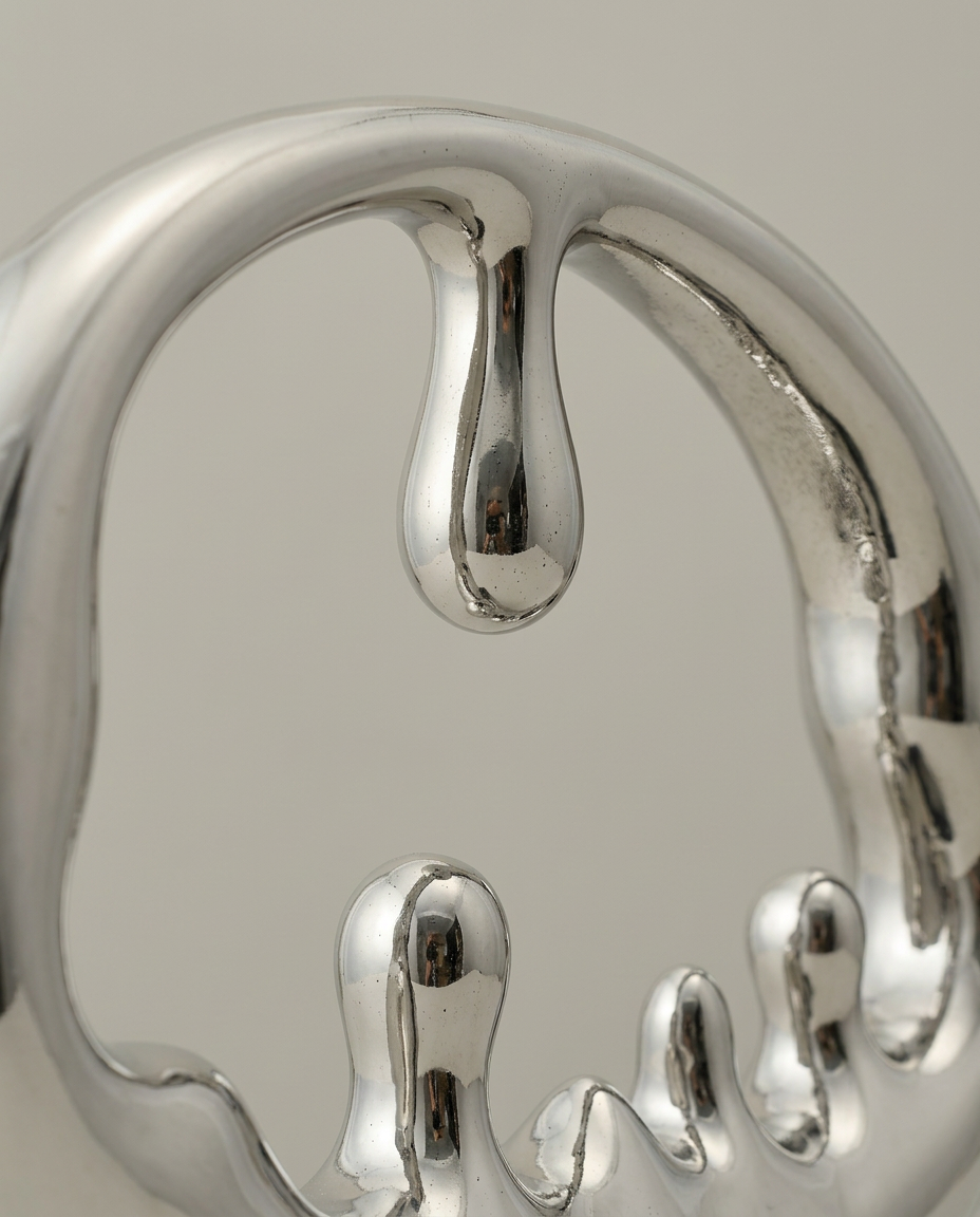 Melt Sculpture, close-up detail showing texture and material