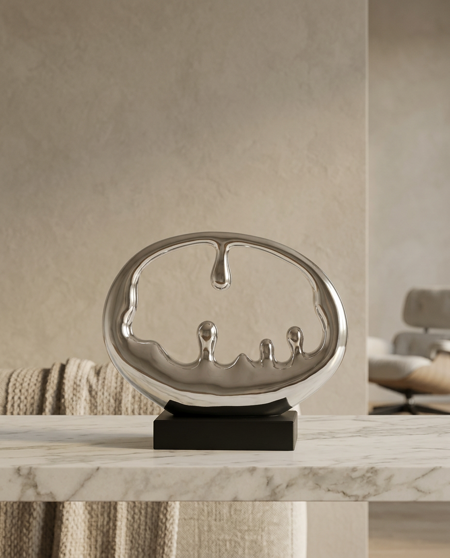 Melt Sculpture, styled in a real interior setting