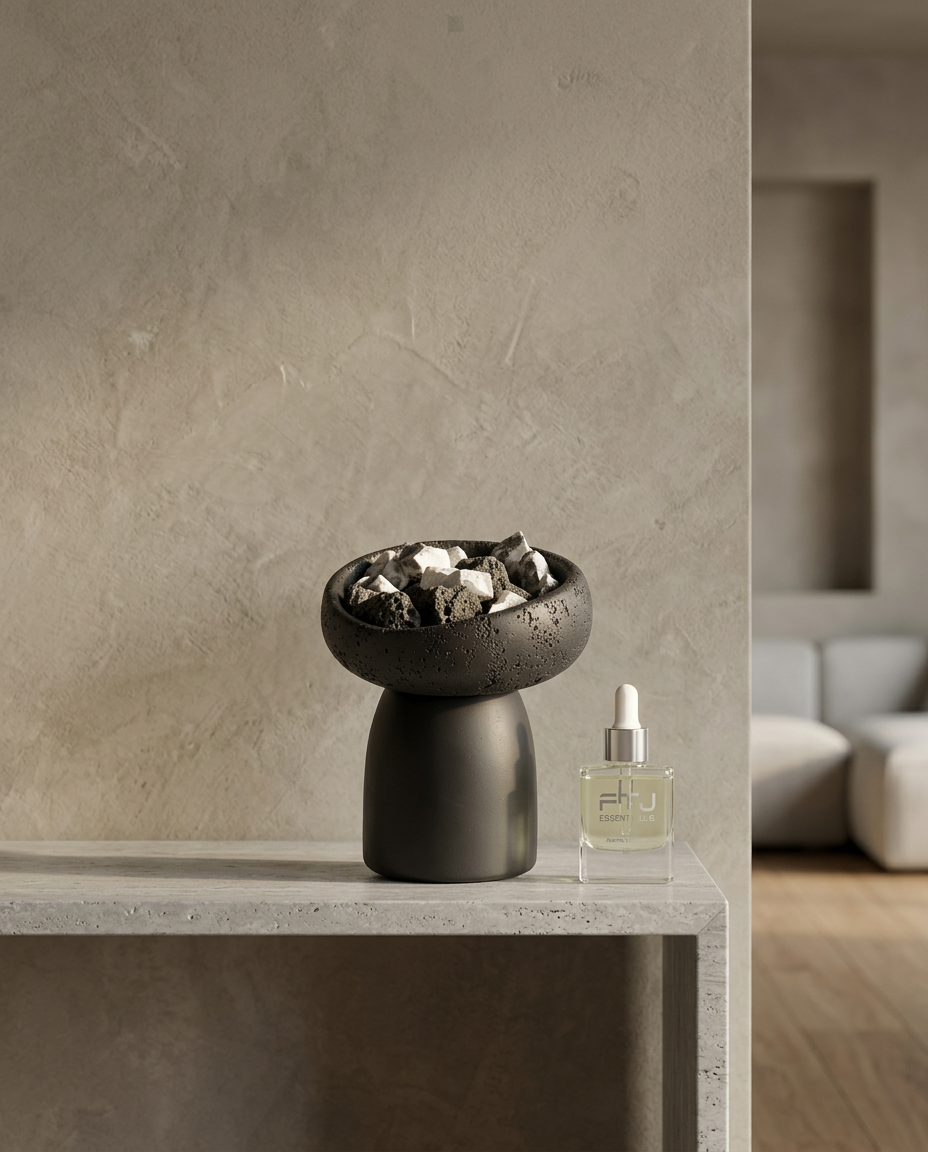 Mushroom Bowl, styled in a real interior setting