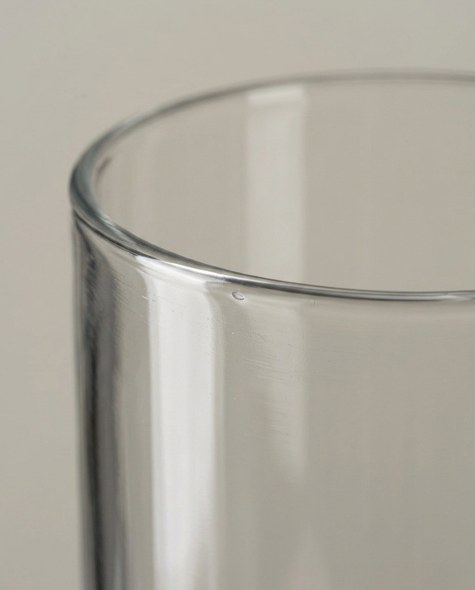 Noir Glass Vase, Tall, close-up detail showing texture and material