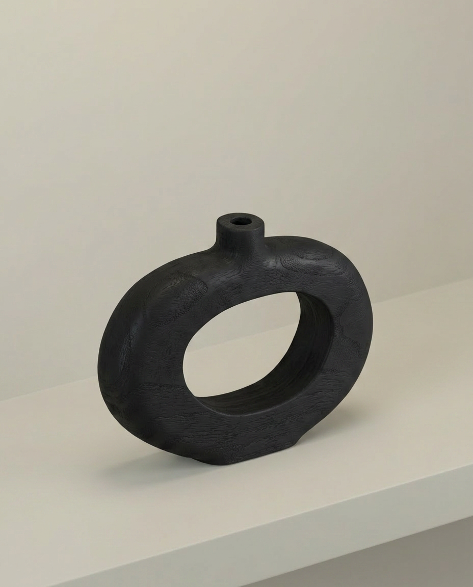 Open Loop Vase, elevated angle view