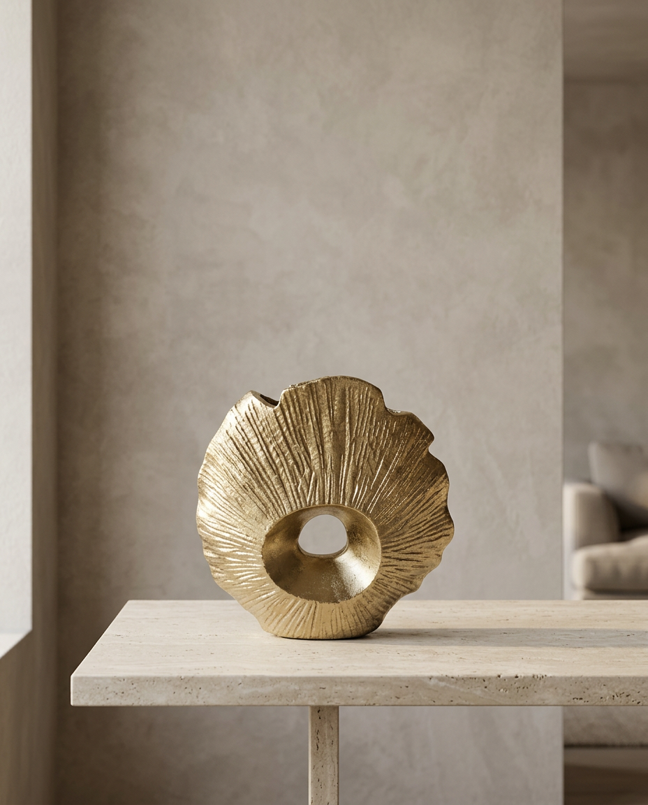 Shell Vase, styled in a real interior setting