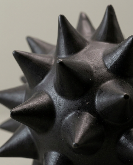 Spiked Urchin Sculpture, Large, close-up detail showing texture and material
