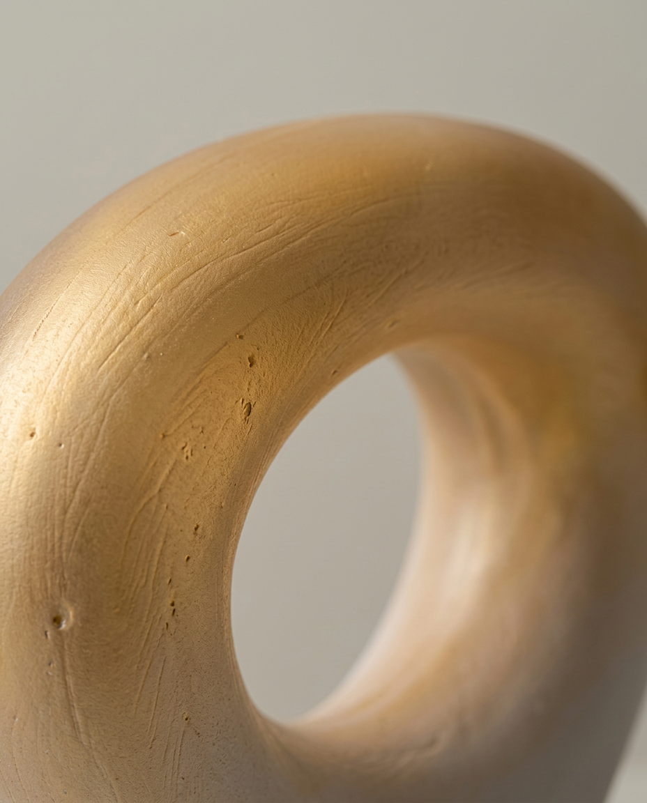 Sunrise Ring Vase, Wide, close-up detail showing texture and material
