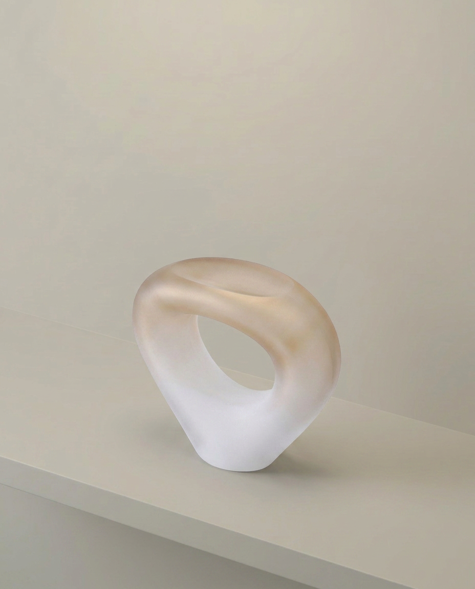 Sunrise Ring Vase, Wide, elevated angle view