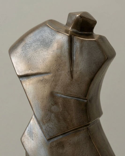 Torso Sculpture, close-up detail showing texture and material