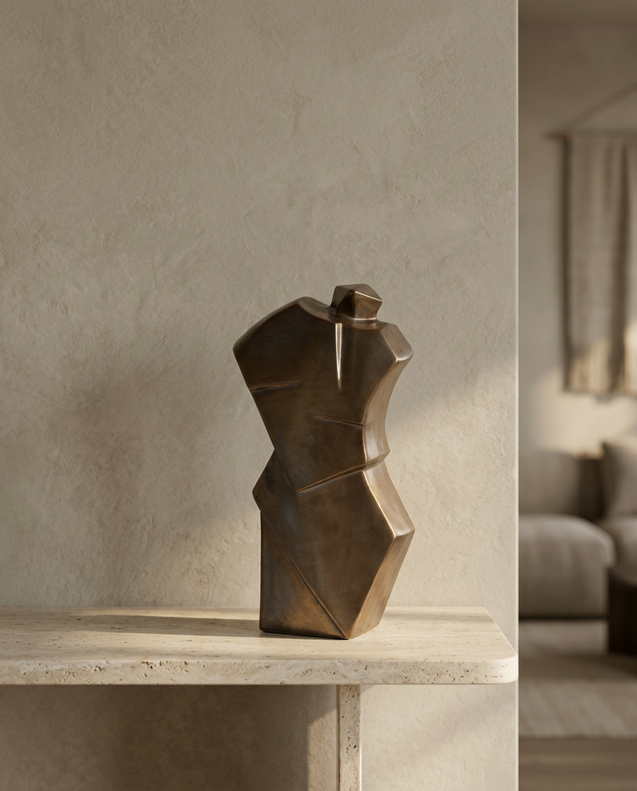 Torso Sculpture, styled in a real interior setting