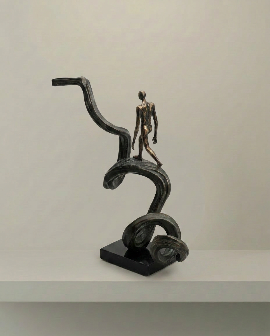 Wave Rider Sculpture, elevated angle view