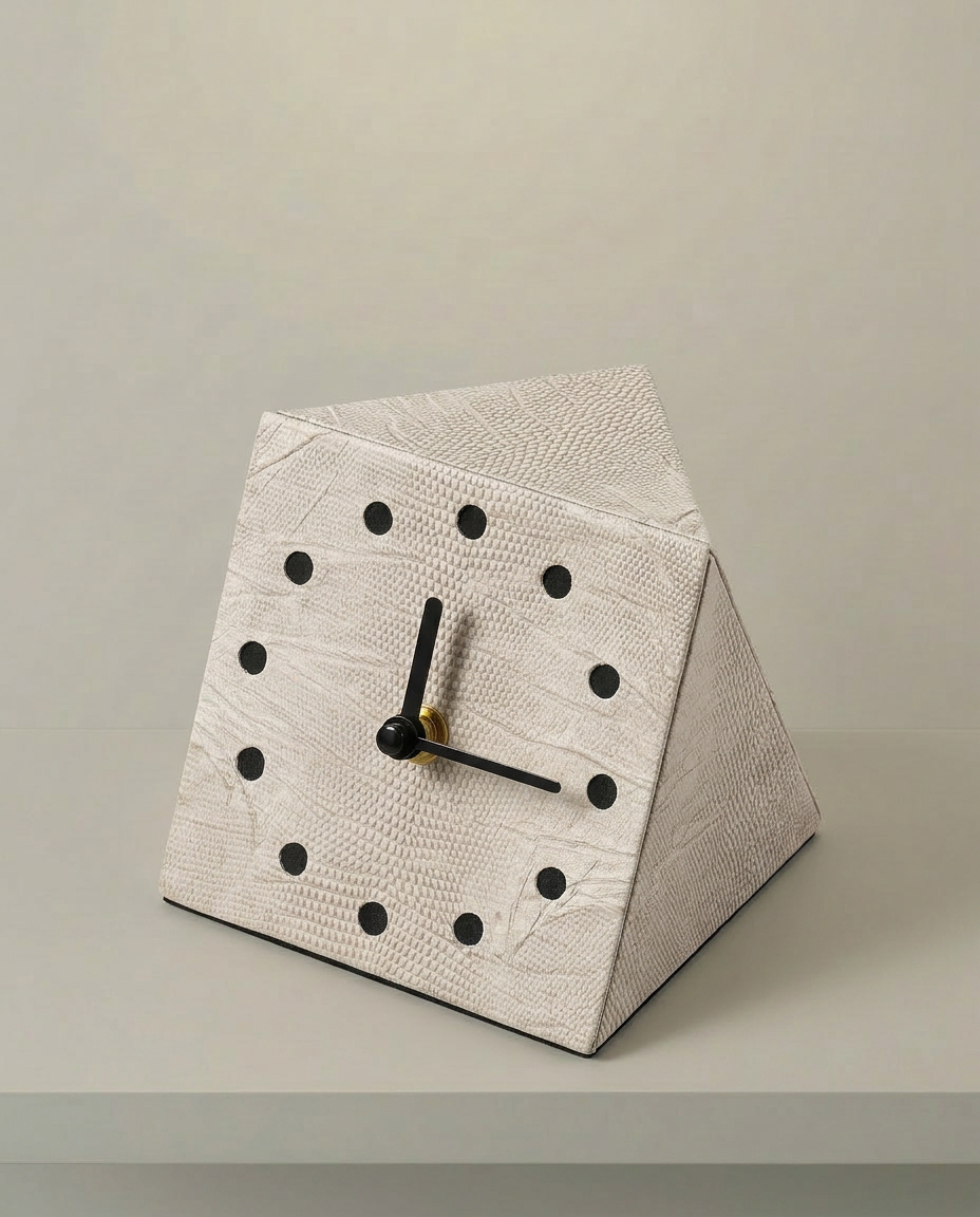 Wedge Desk Clock, elevated angle view