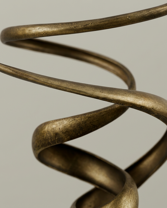 Zuri Abstract Sculpture, close-up detail showing texture and material